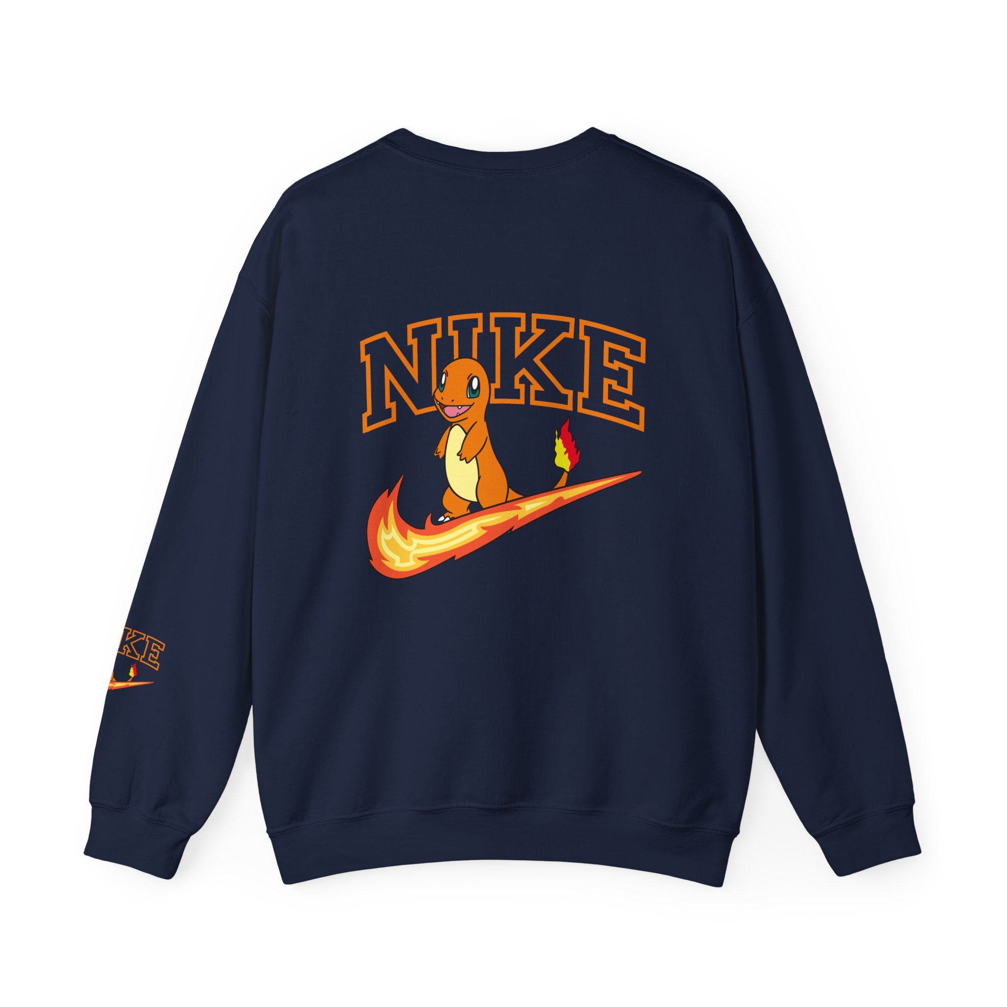 Charmande Flame Swoosh Crewneck Sweatshirt