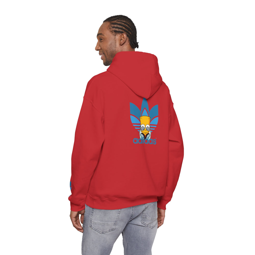 Hoodie — Retro Blue Trefoil Cartoon Logo Hoodie