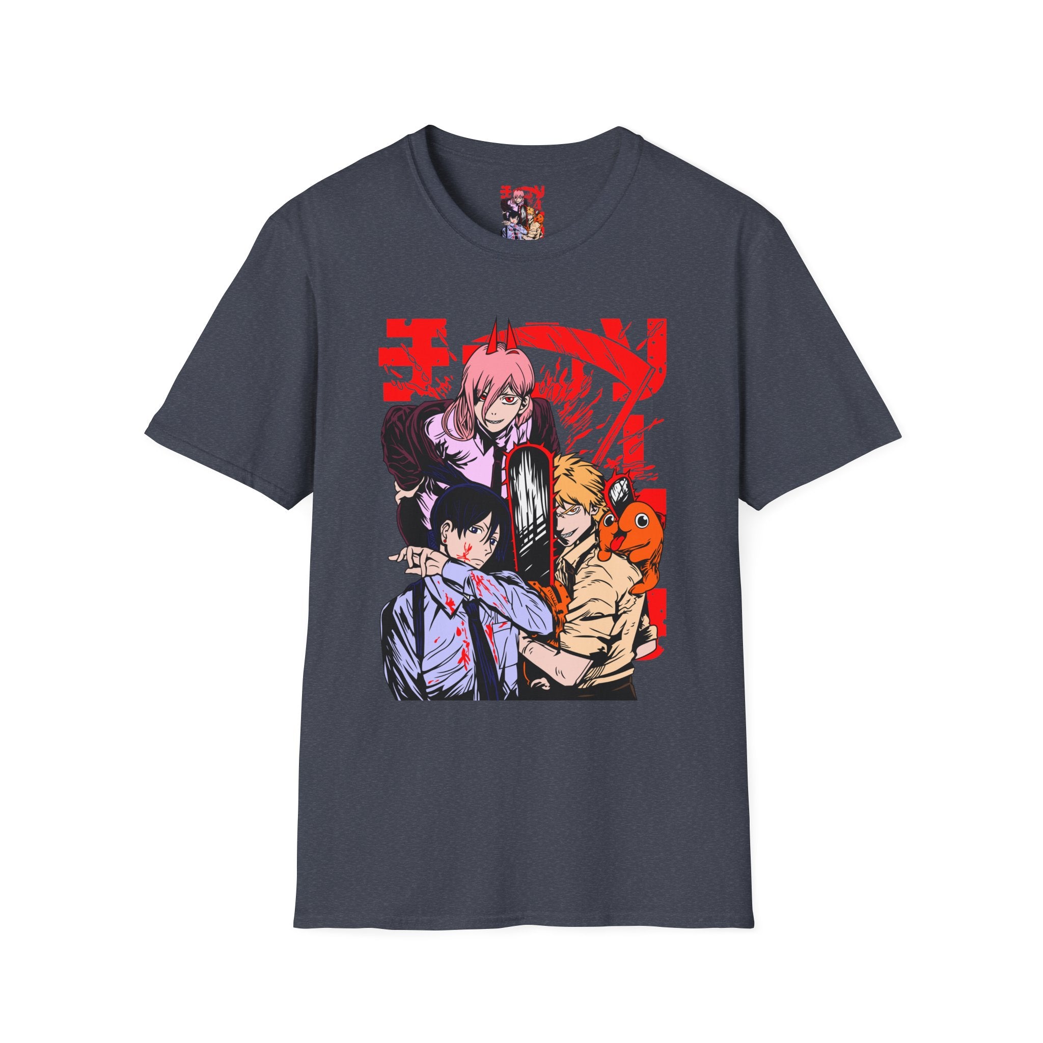 Anime Character Group T-Shirt — Devil Hunter Squad Graphic Tee