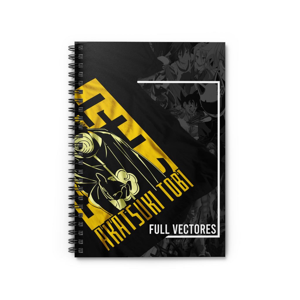 Anime Volleyball Notebook — 'Akatsuki Tobi' Spiral Ruled Journal