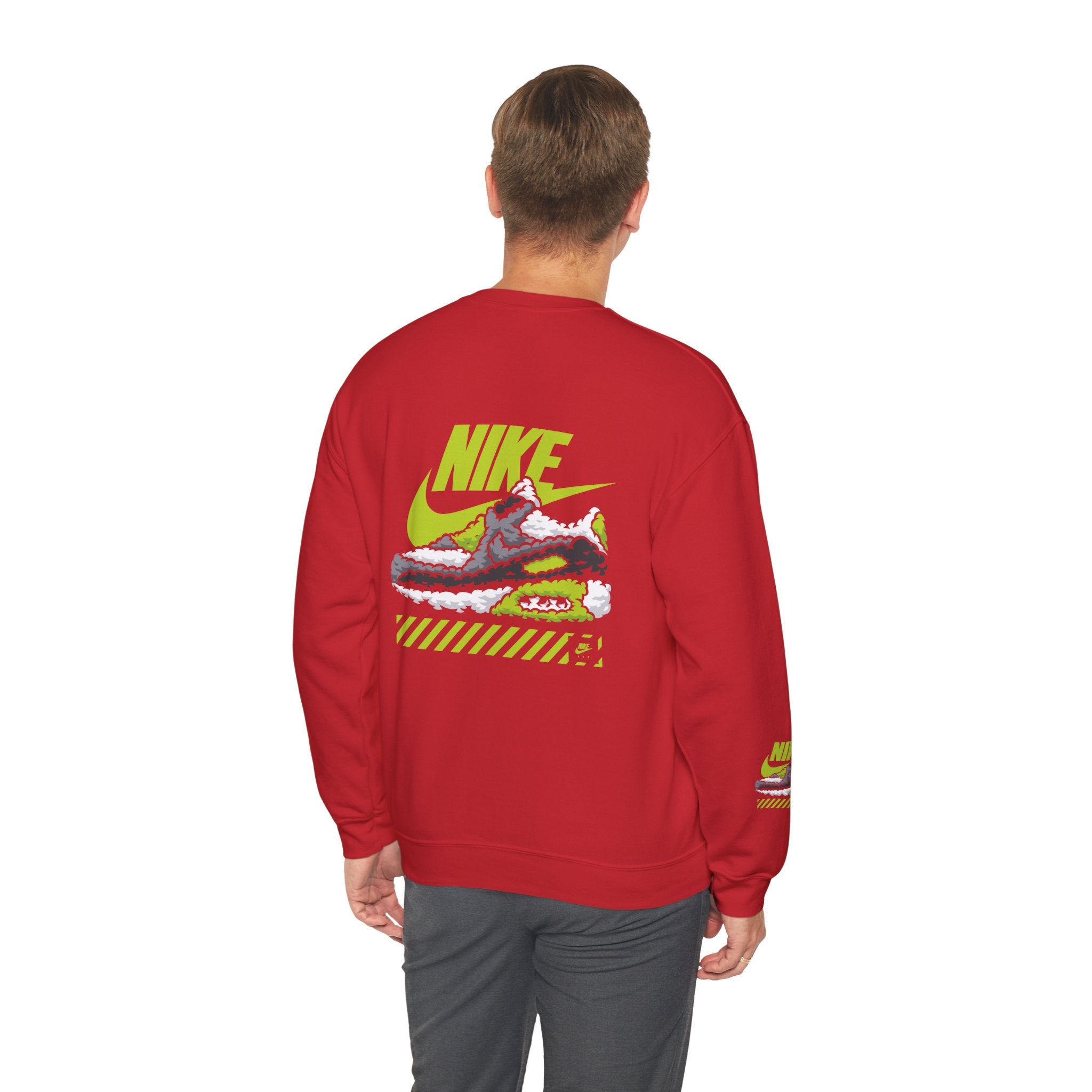 Nike Graphic Crewneck Sweatshirt — Retro Sneaker Logo Pullover