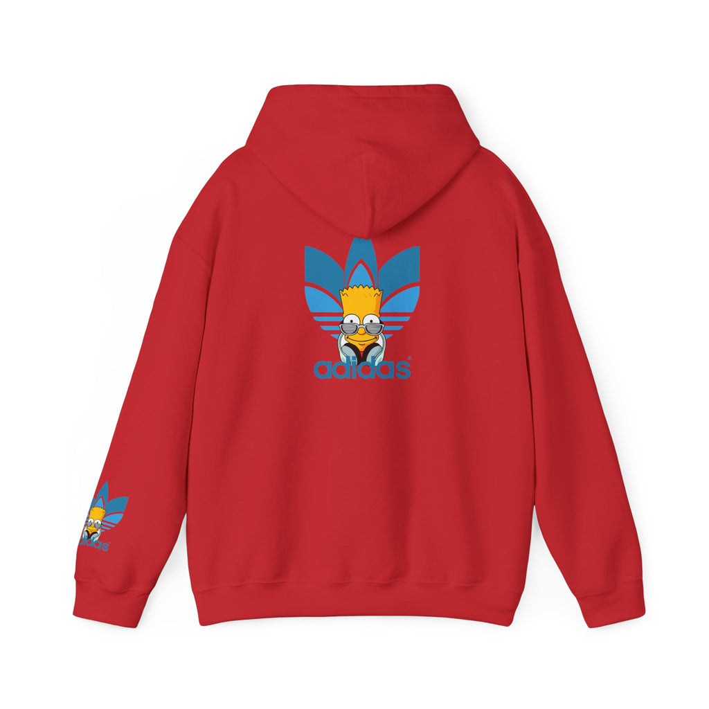 Hoodie — Retro Blue Trefoil Cartoon Logo Hoodie