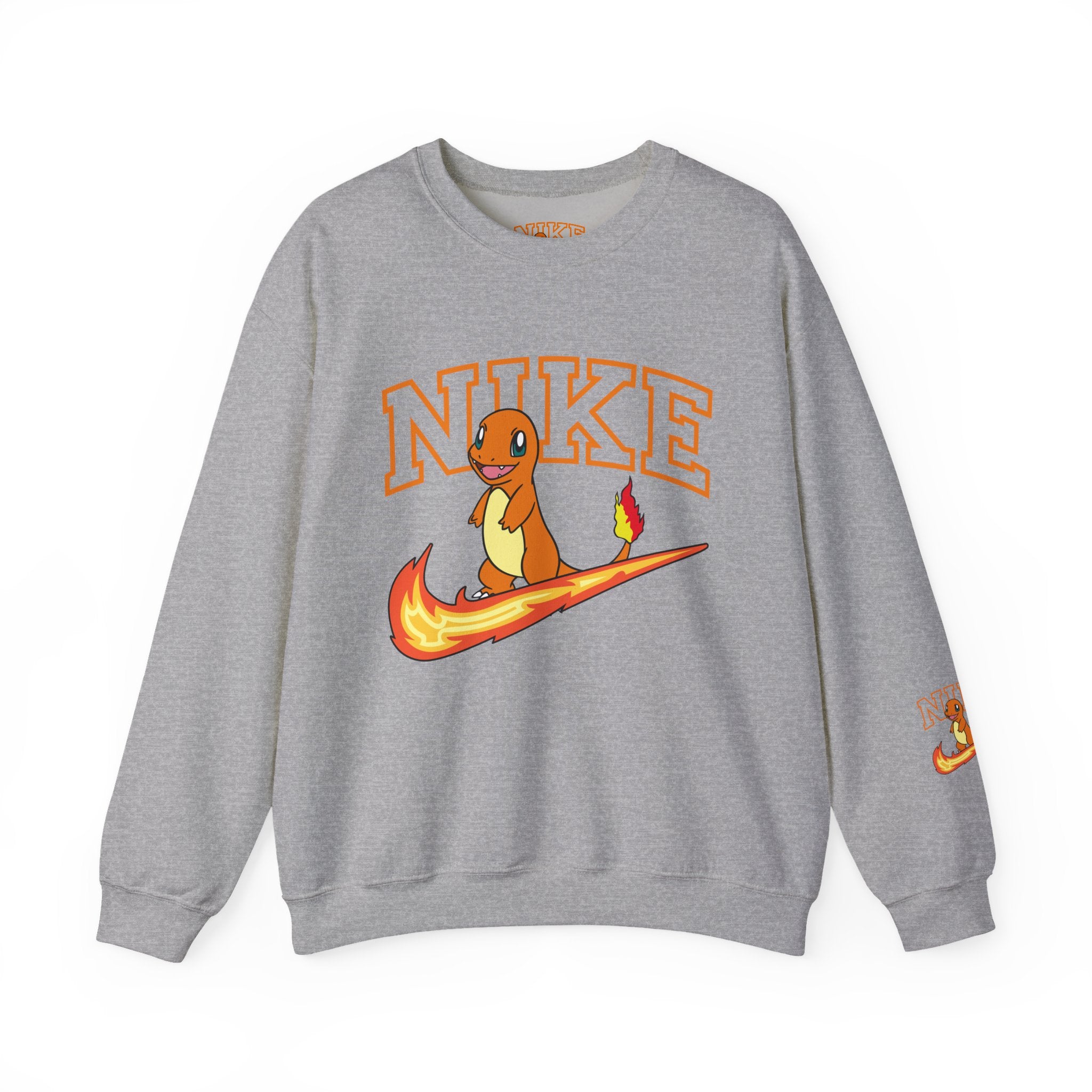 Charmande Flame Swoosh Crewneck Sweatshirt
