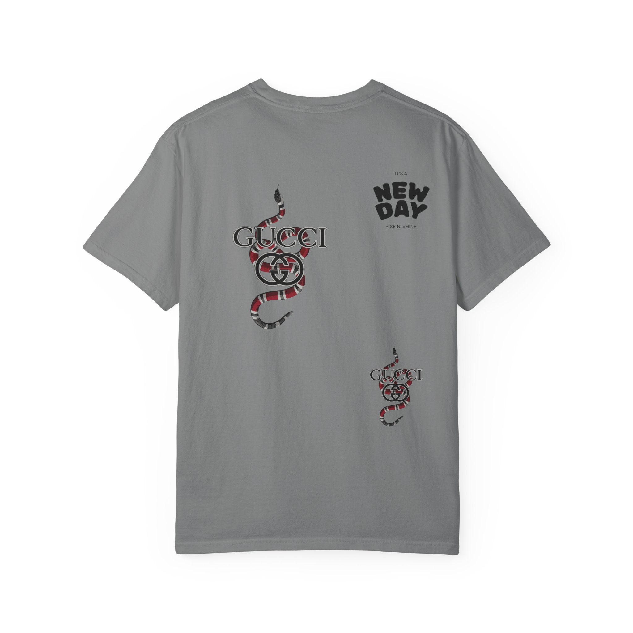 Graphic T-Shirt — Snake Logo Tee ("New Day")