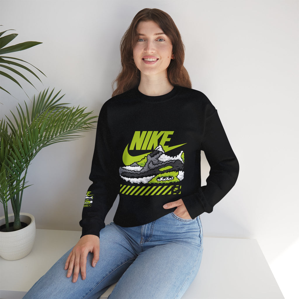 Nike Graphic Crewneck Sweatshirt — Retro Sneaker Logo Pullover