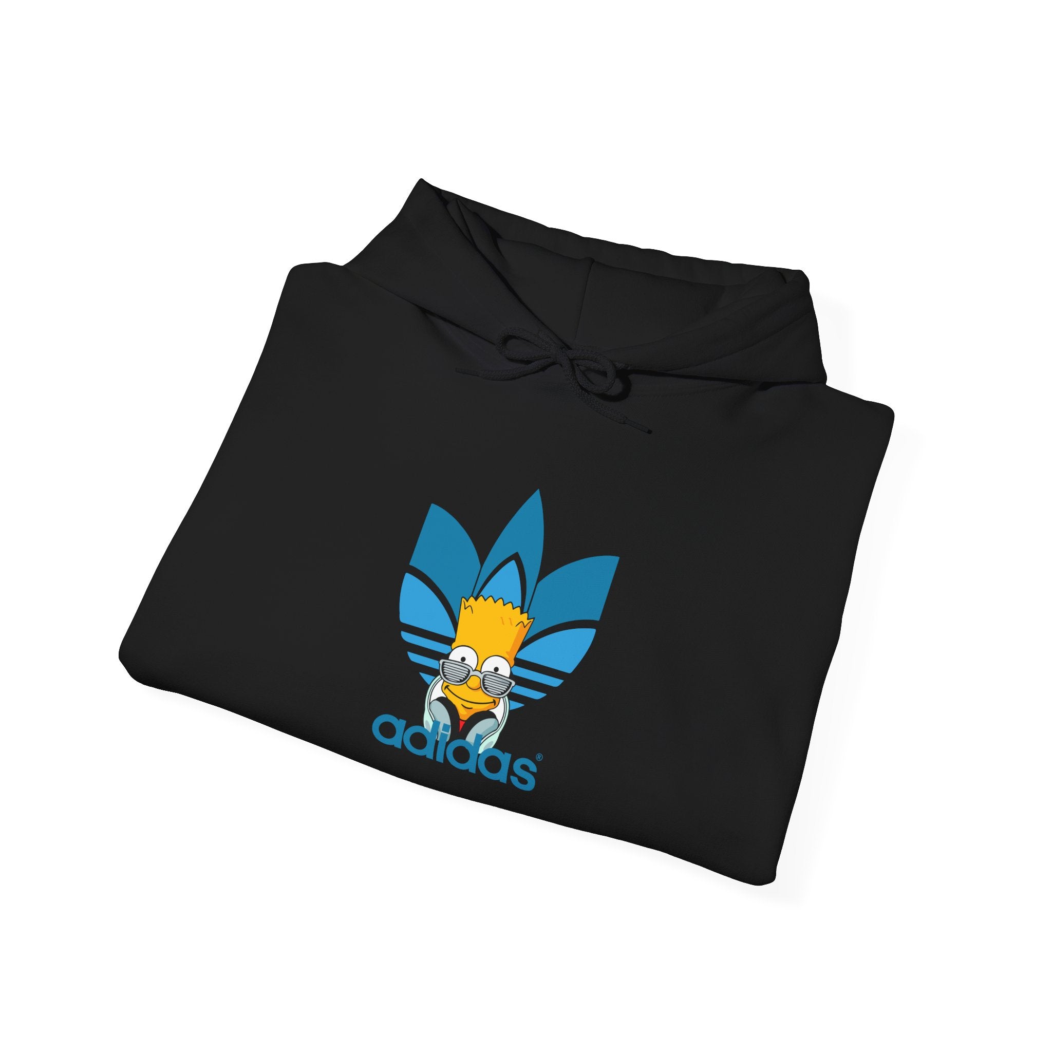 Hoodie — Retro Blue Trefoil Cartoon Logo Hoodie