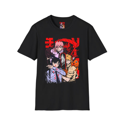 Anime Character Group T-Shirt — Devil Hunter Squad Graphic Tee