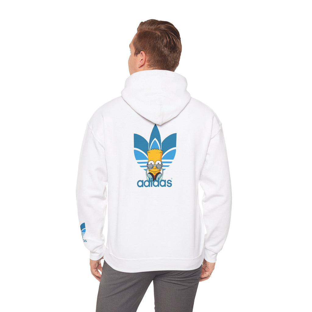 Hoodie — Retro Blue Trefoil Cartoon Logo Hoodie