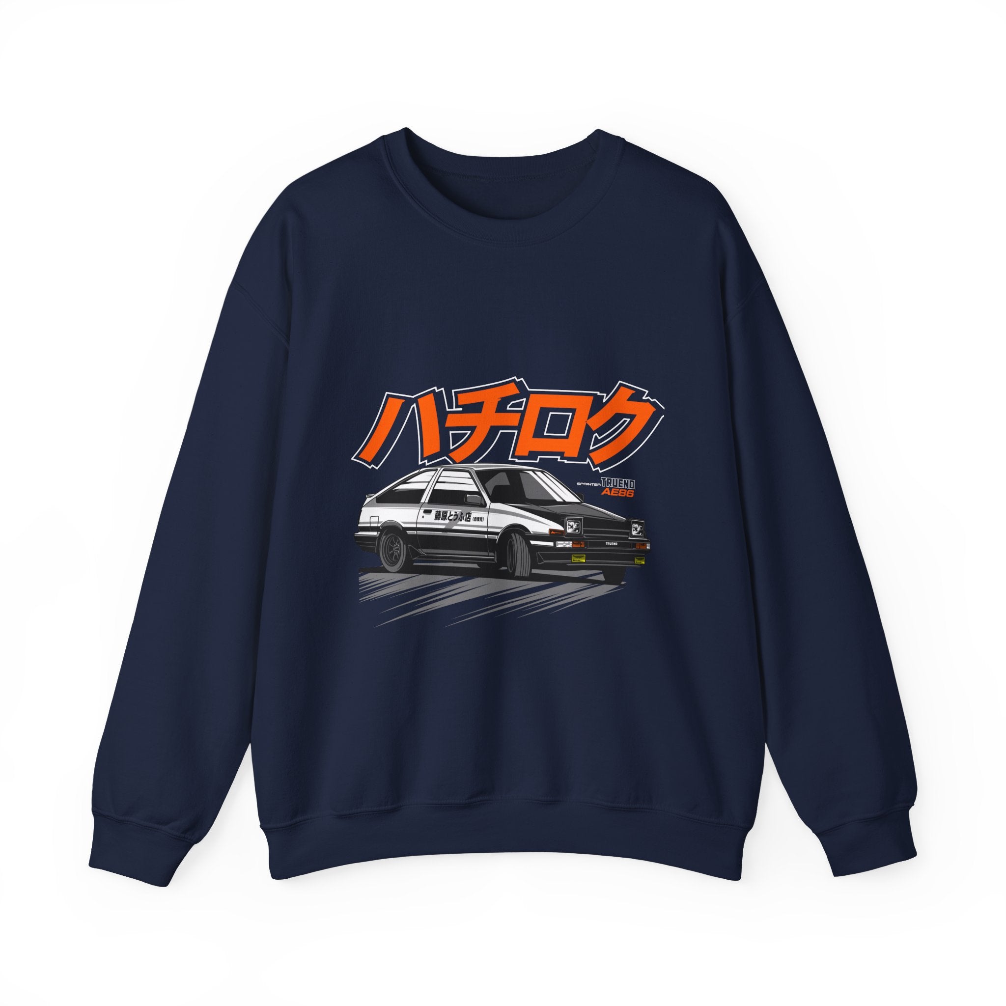 Hachiroku AE86 Car Crewneck Sweatshirt — JDM Drift Classic