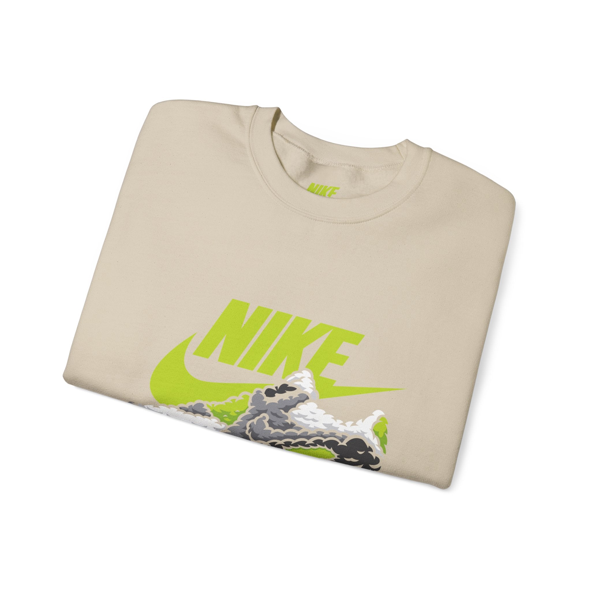 Nike Graphic Crewneck Sweatshirt — Retro Sneaker Logo Pullover