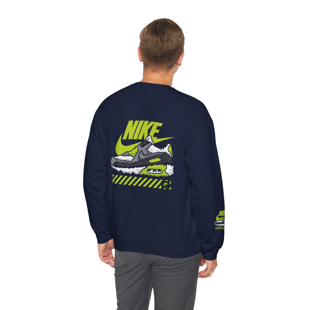 Nike Graphic Crewneck Sweatshirt — Retro Sneaker Logo Pullover