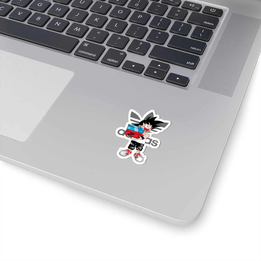 Retro Sneaker Kid Sticker — Kiss-Cut Fashion Sticker (Adidas/Nike Style)
