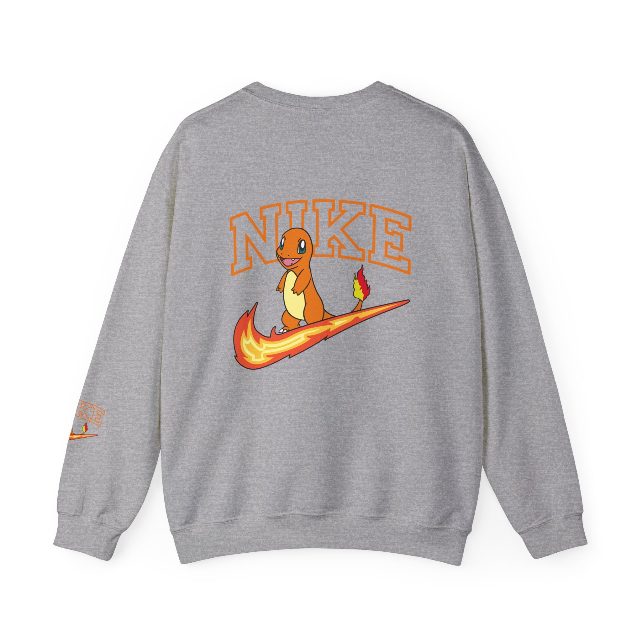 Charmande Flame Swoosh Crewneck Sweatshirt