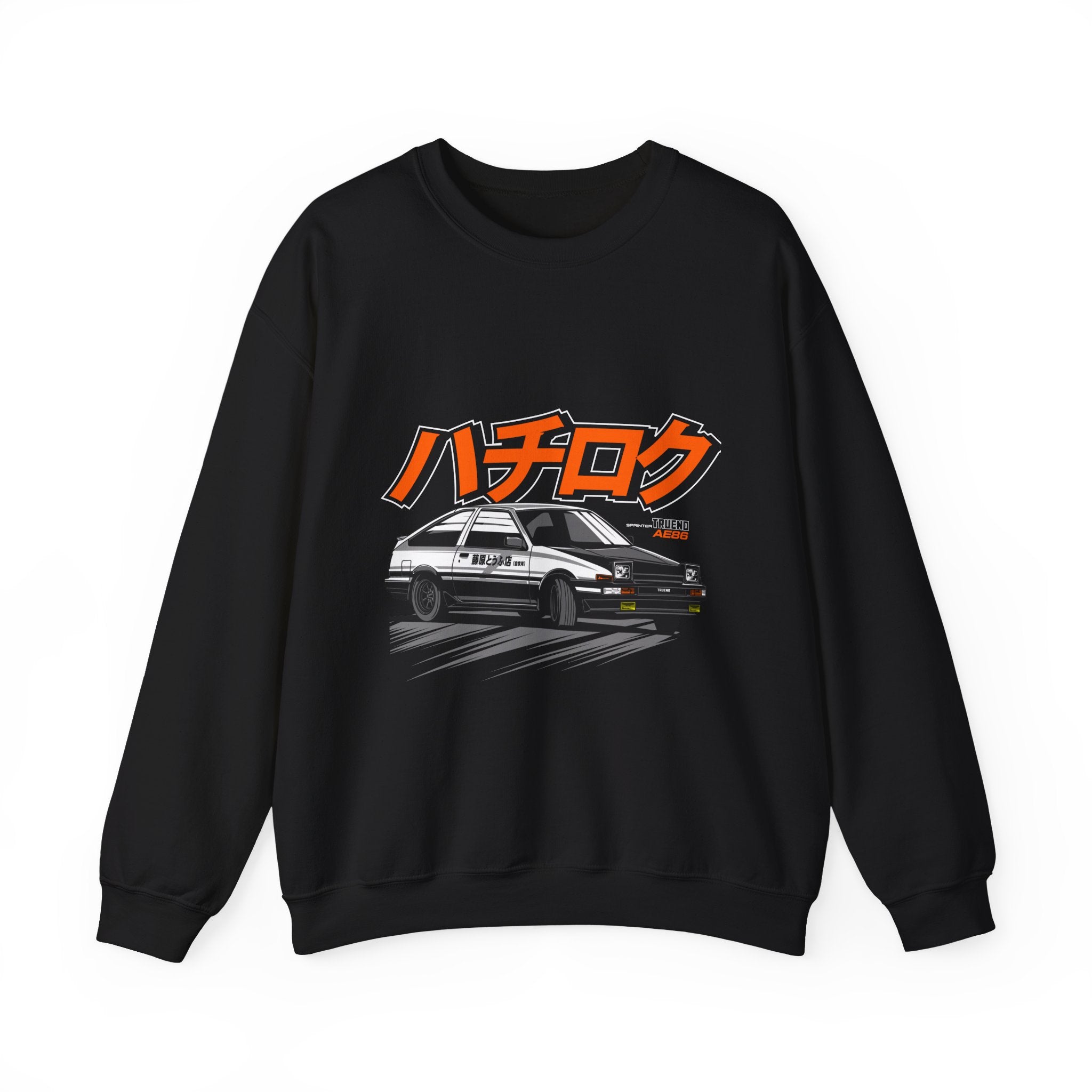 Hachiroku AE86 Car Crewneck Sweatshirt — JDM Drift Classic