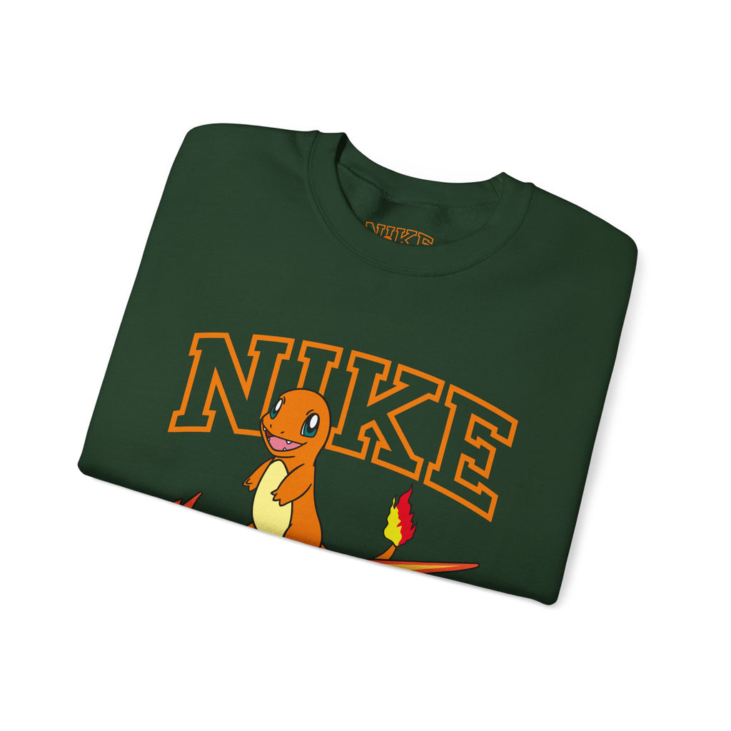Charmande Flame Swoosh Crewneck Sweatshirt