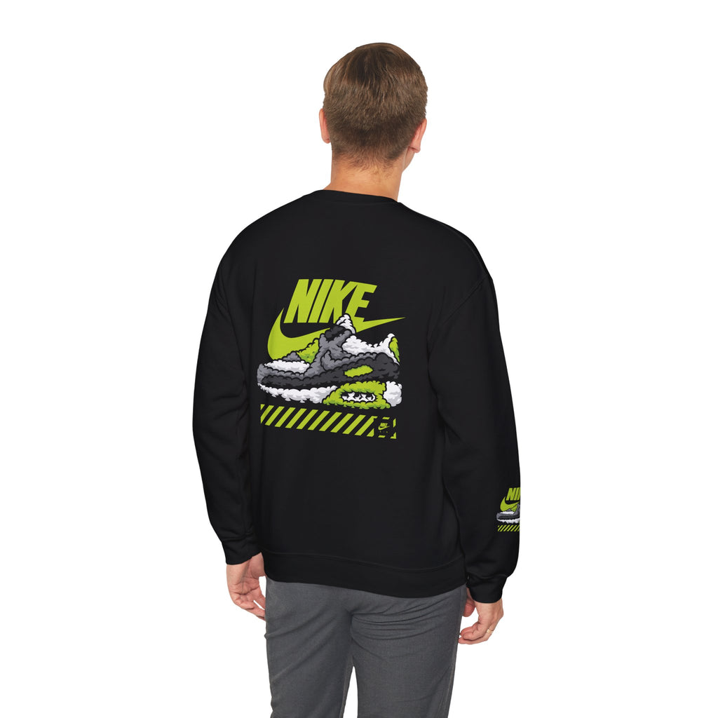 Nike Graphic Crewneck Sweatshirt — Retro Sneaker Logo Pullover