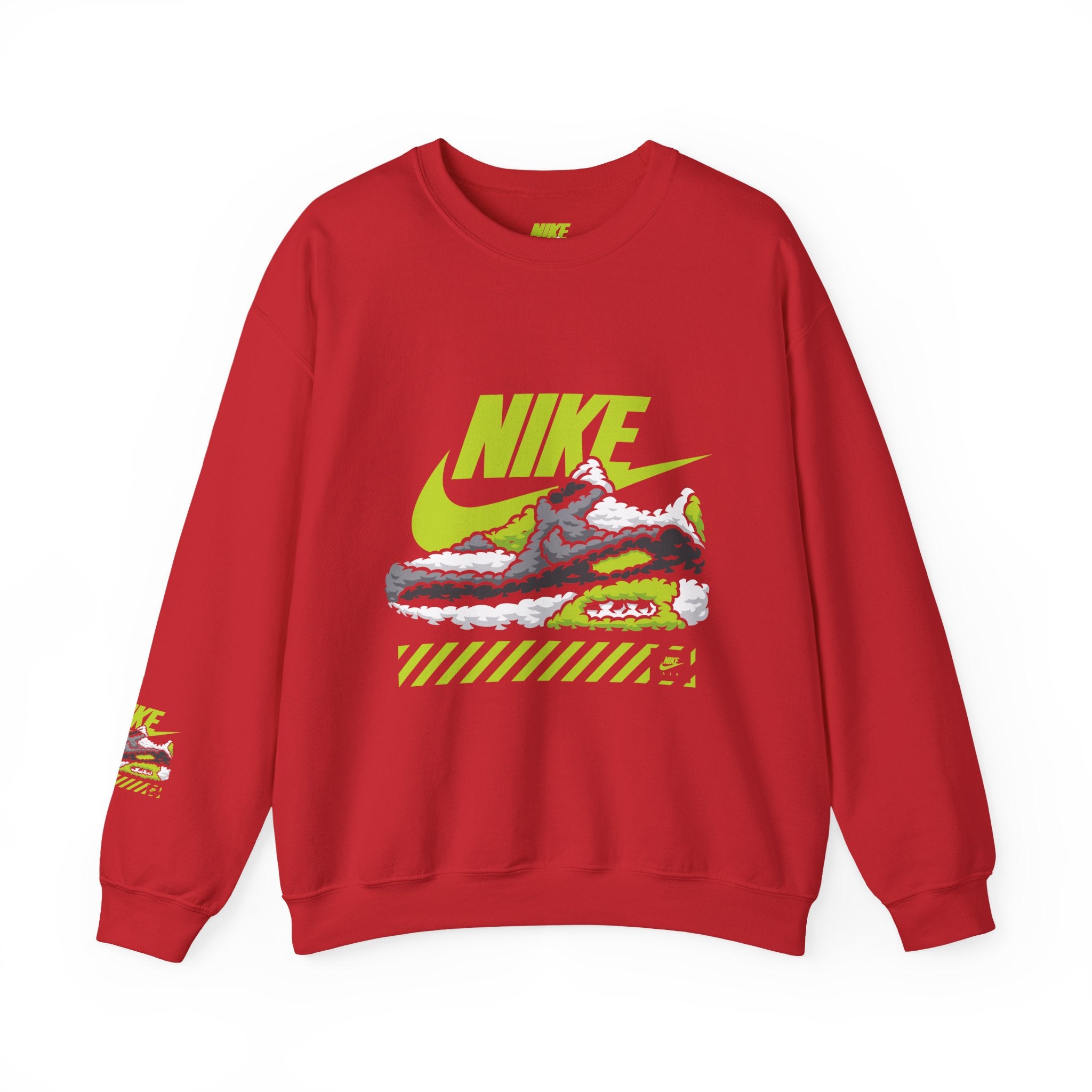 Nike Graphic Crewneck Sweatshirt — Retro Sneaker Logo Pullover