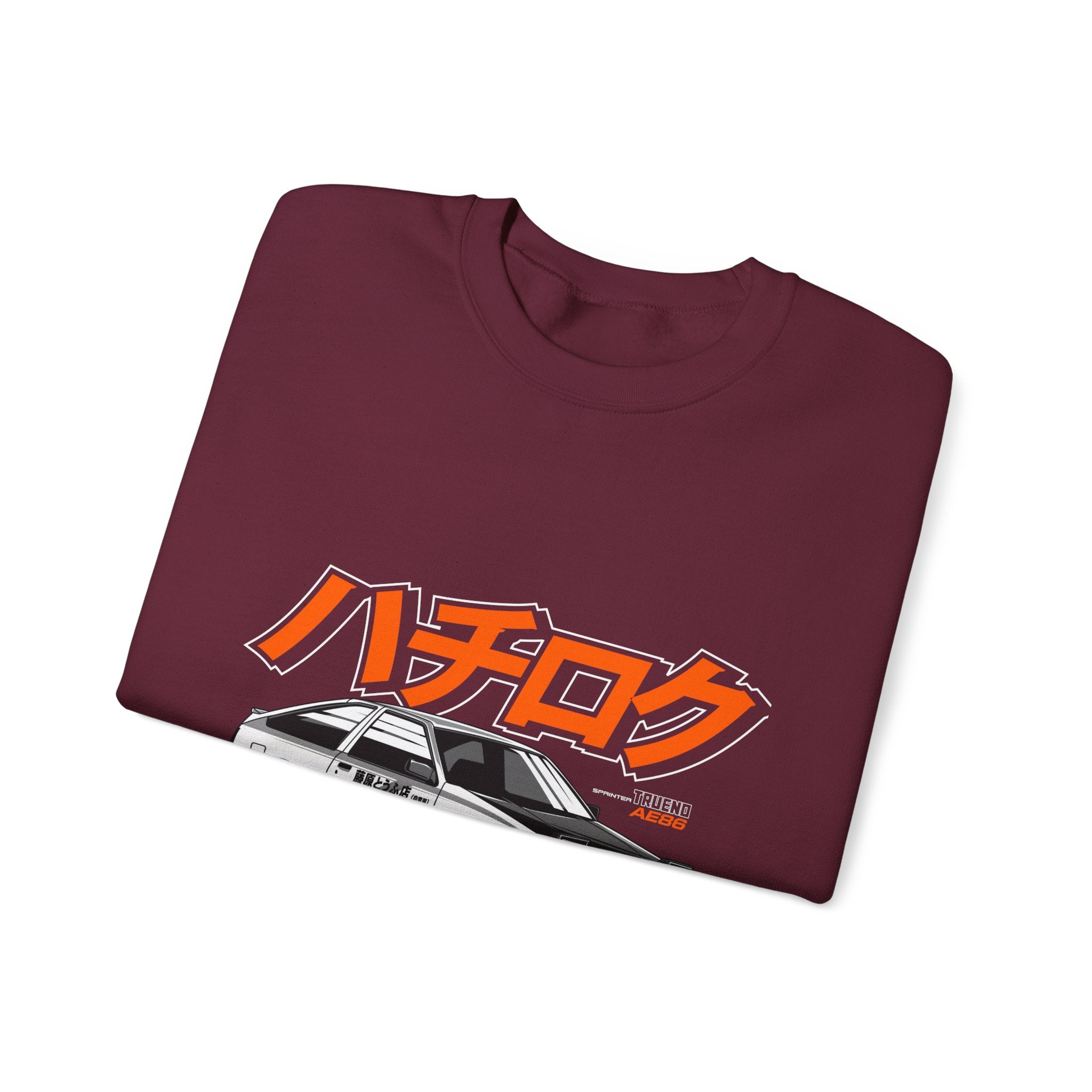 Hachiroku AE86 Car Crewneck Sweatshirt — JDM Drift Classic