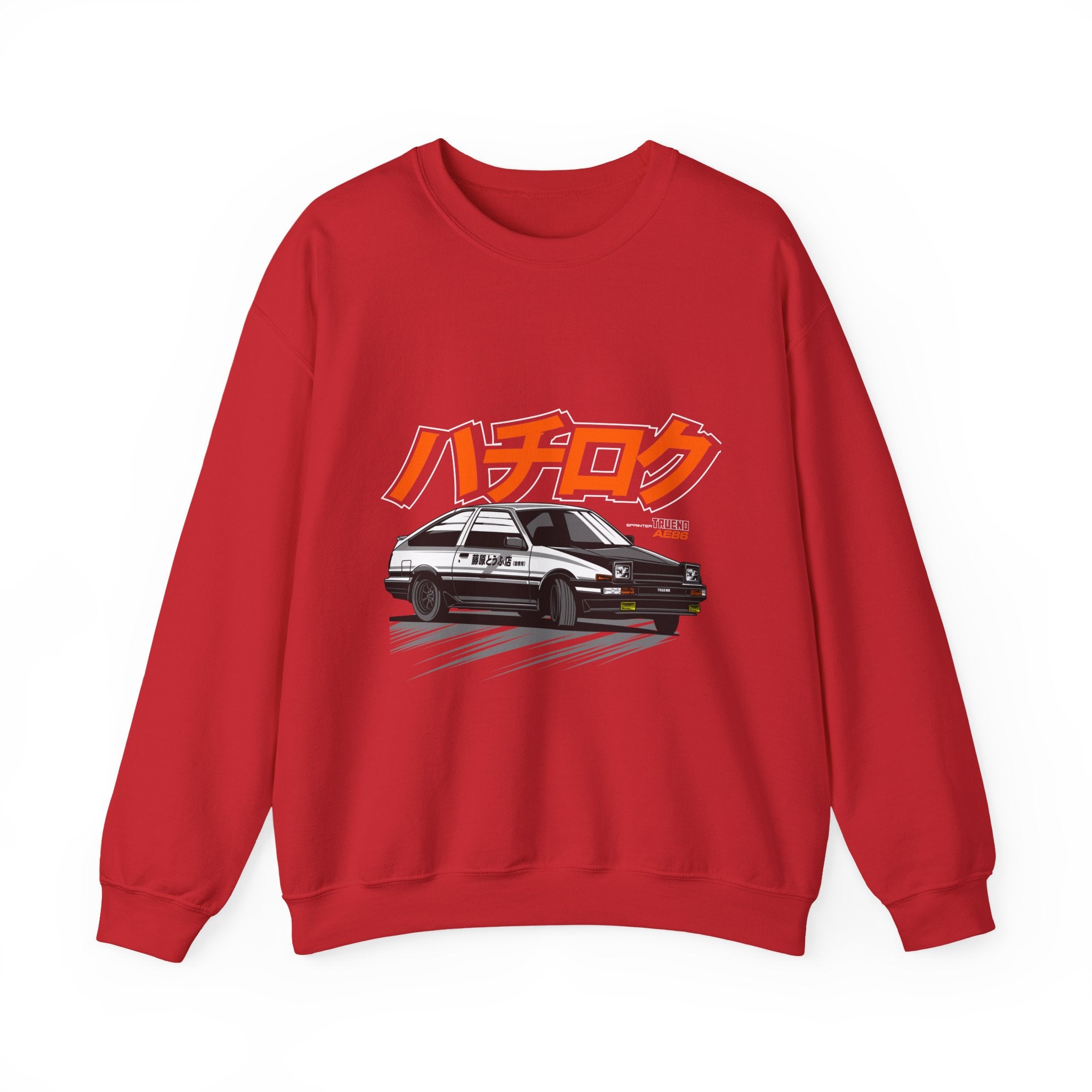 Hachiroku AE86 Car Crewneck Sweatshirt — JDM Drift Classic