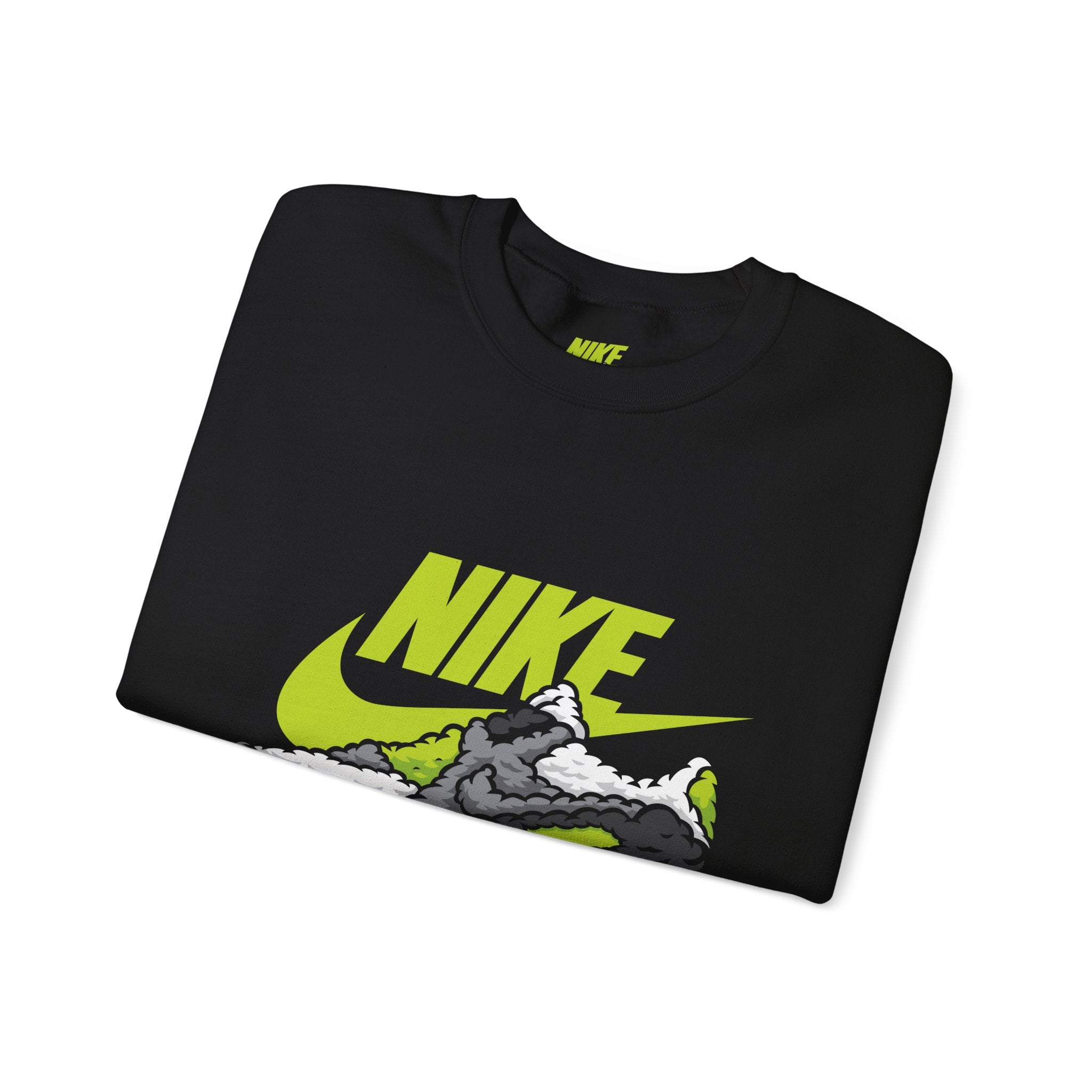 Nike Graphic Crewneck Sweatshirt — Retro Sneaker Logo Pullover