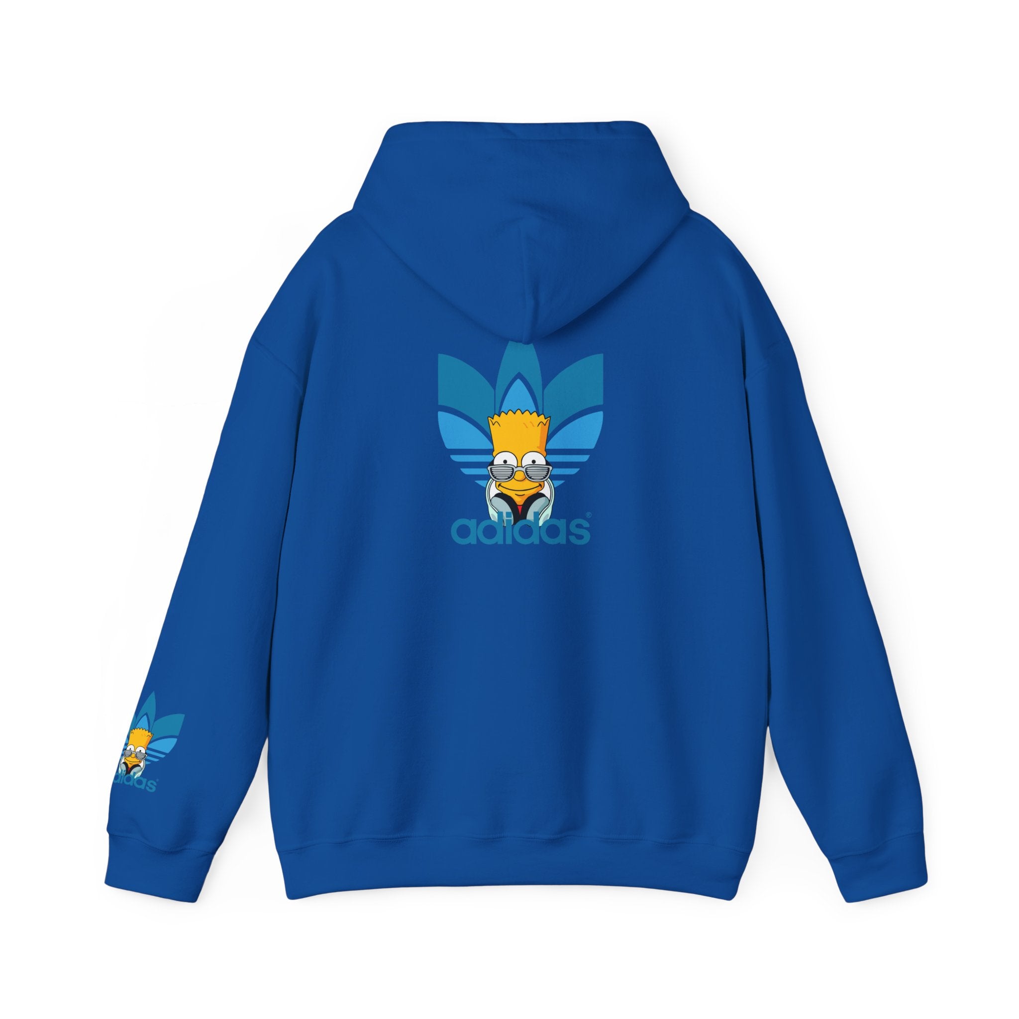 Hoodie — Retro Blue Trefoil Cartoon Logo Hoodie