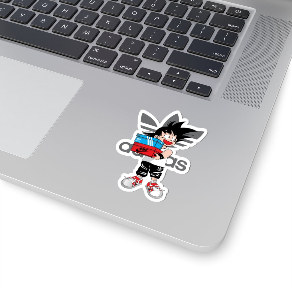 Retro Sneaker Kid Sticker — Kiss-Cut Fashion Sticker (Adidas/Nike Style)