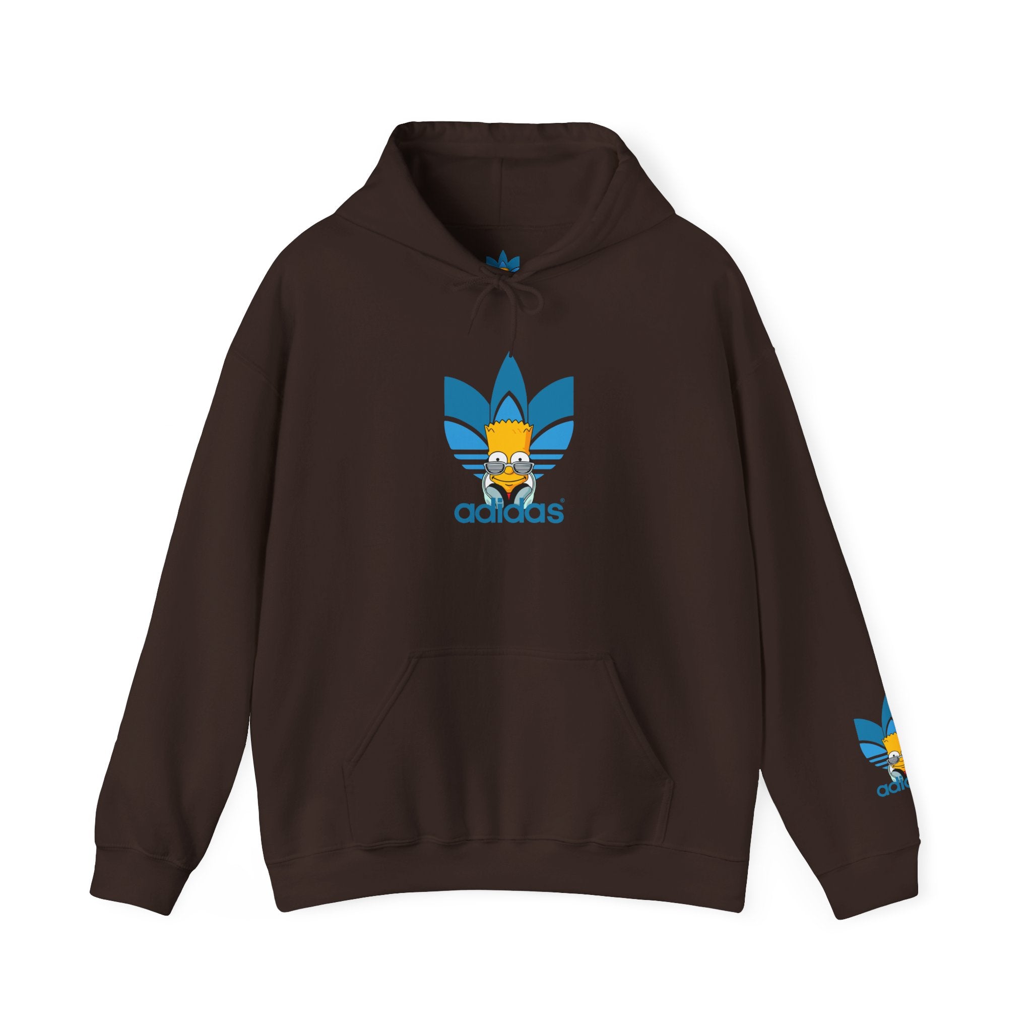 Hoodie — Retro Blue Trefoil Cartoon Logo Hoodie