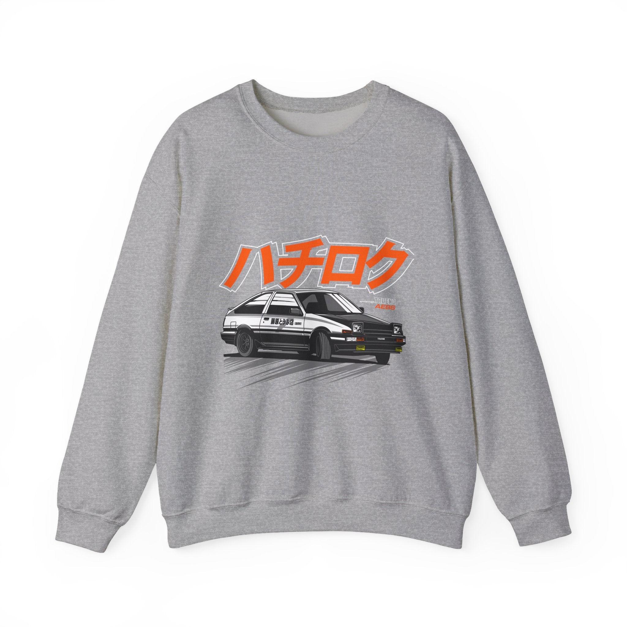 Hachiroku AE86 Car Crewneck Sweatshirt — JDM Drift Classic
