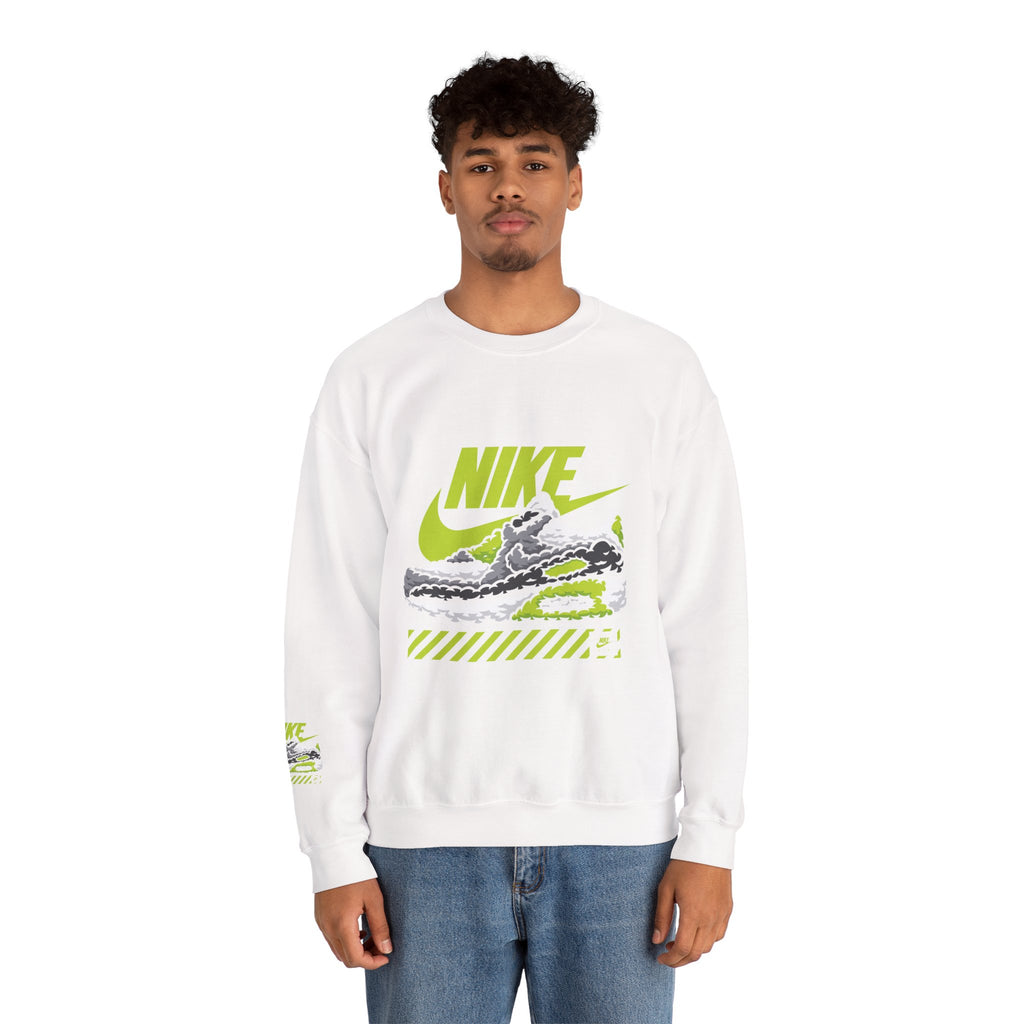 Nike Graphic Crewneck Sweatshirt — Retro Sneaker Logo Pullover