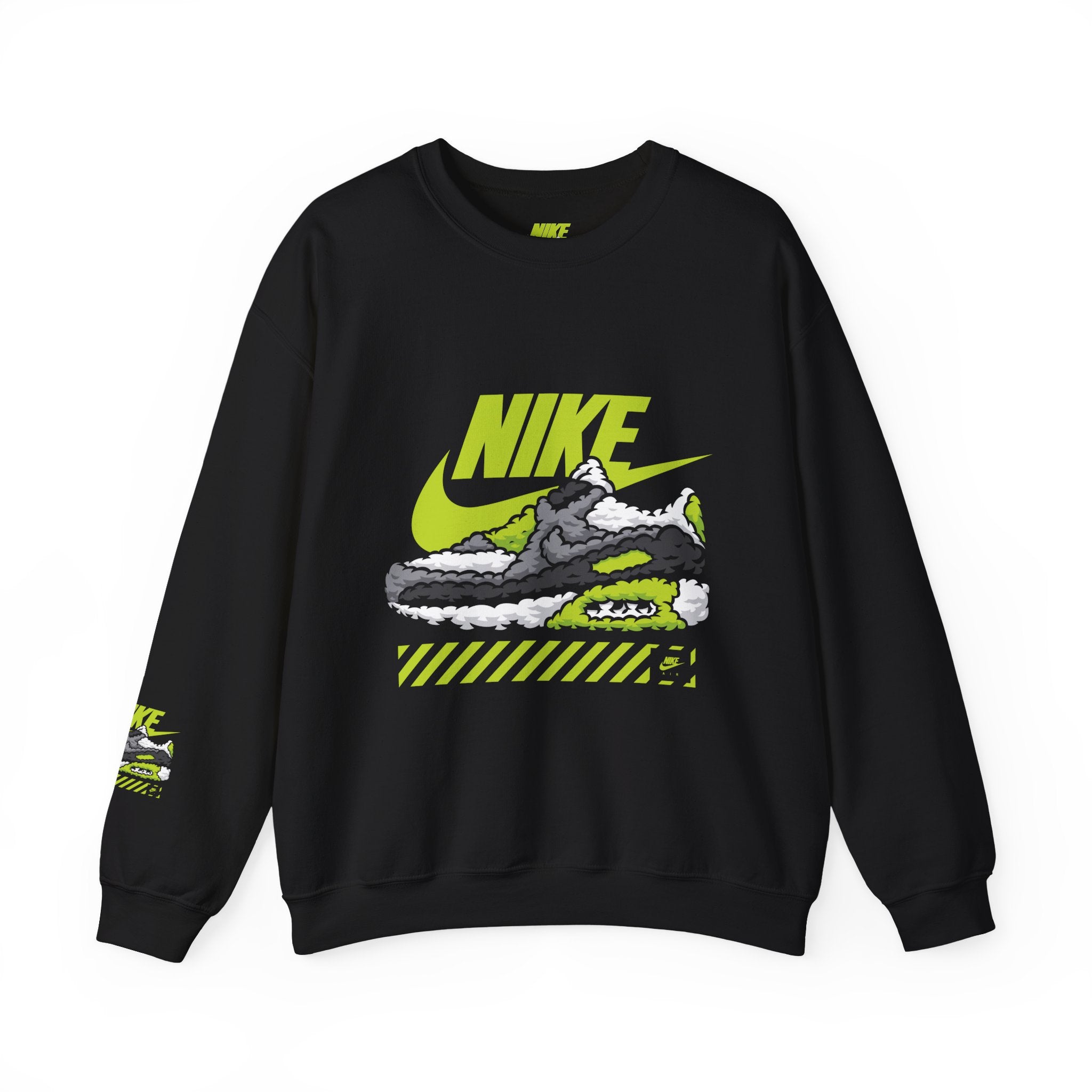 Nike Graphic Crewneck Sweatshirt — Retro Sneaker Logo Pullover