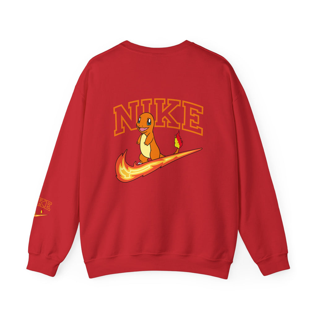 Charmande Flame Swoosh Crewneck Sweatshirt